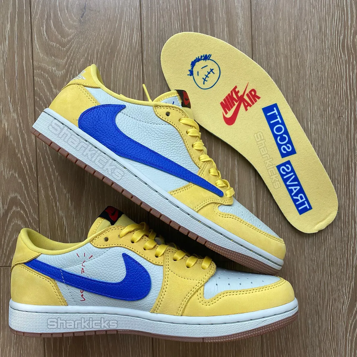 Những hình ảnh đầu tiên của Air Jordan 1 Low Travis  Scoot "Canary"